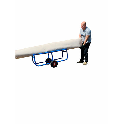 carpet roll trolley in use