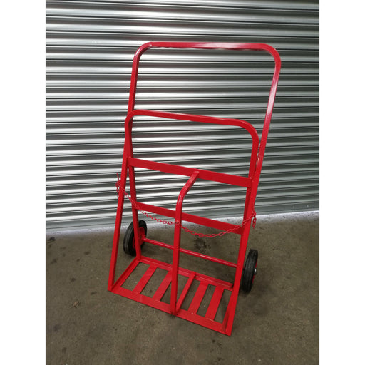 Twin Oxygen Propane Gas Cylinder Trolley | All Terrain Option Available