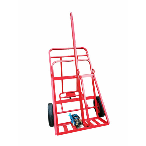 Twin Oxygen Acetylene Lift-able Gas Cylinder Tri Trolley
