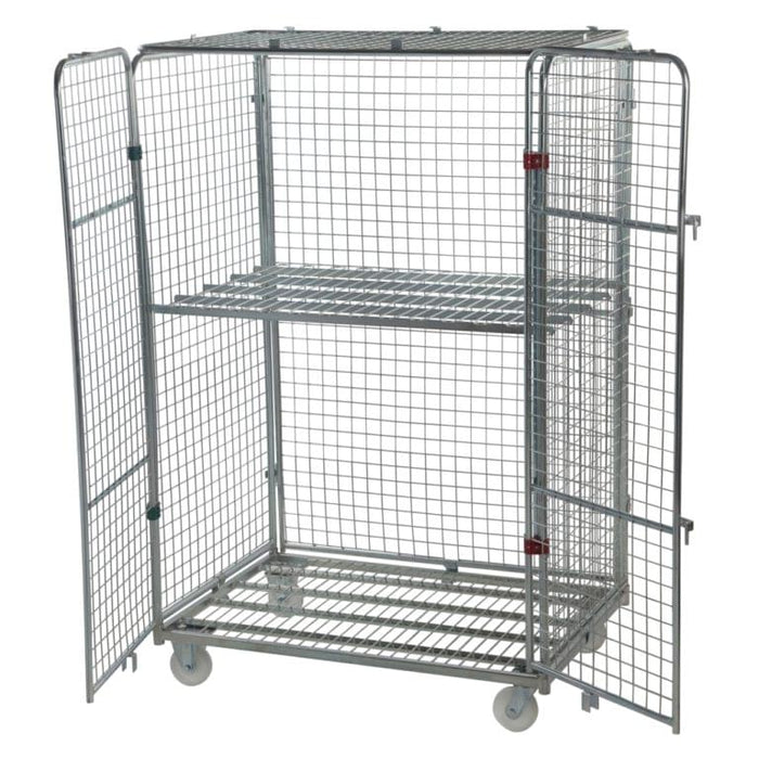 Four Sided Jumbo Security Roll Cage Pallet With Lid