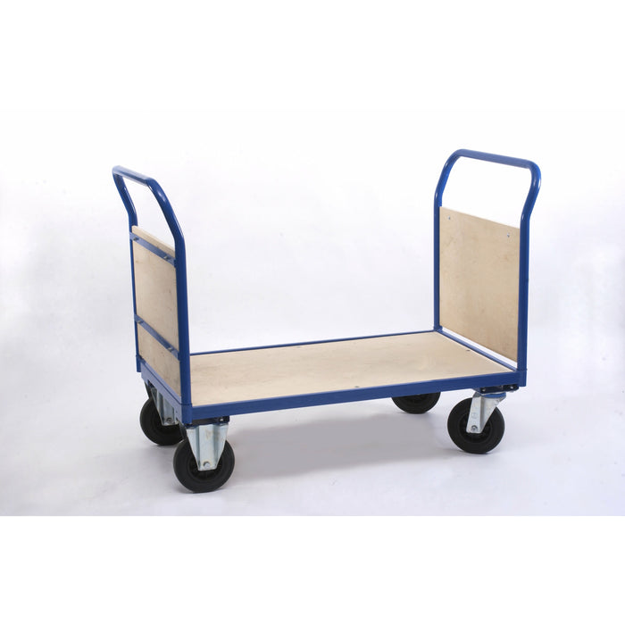 Flatbed Trolley with Double Wooden Ends