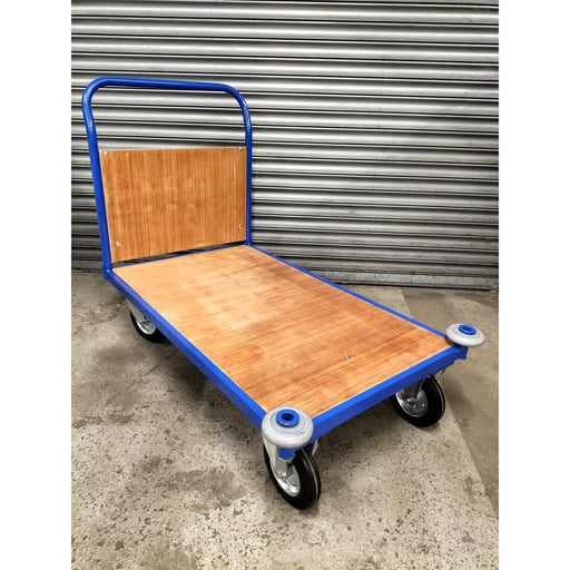 Single Wooden Ended Trolley With Corner Bumpers