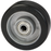 Black Elastic Rubber Tyre, Aluminium Centre | 100 - 125mm Wheel