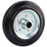 Black Solid Rubber Tyre, Steel Centre | 80 - 200mm Wheel