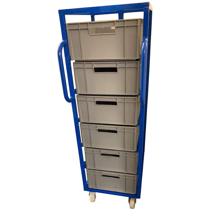 Euro Tray Container Trolley 6 Tray