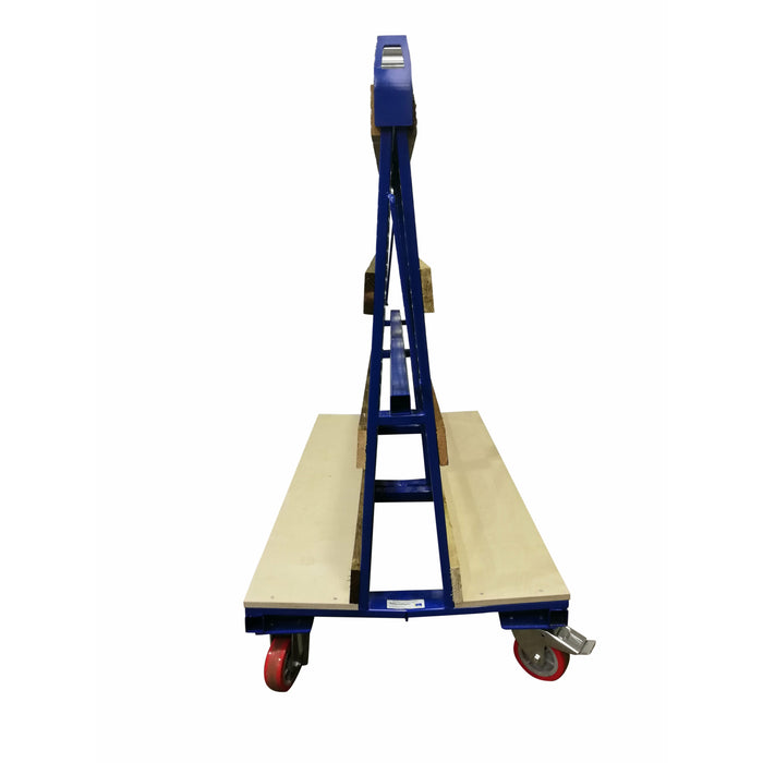 Small Liftable Mobile Glass A-Frame Trolley