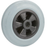 Grey Solid Rubber Tyre, Plastic Centre | 80 - 200mm Wheel