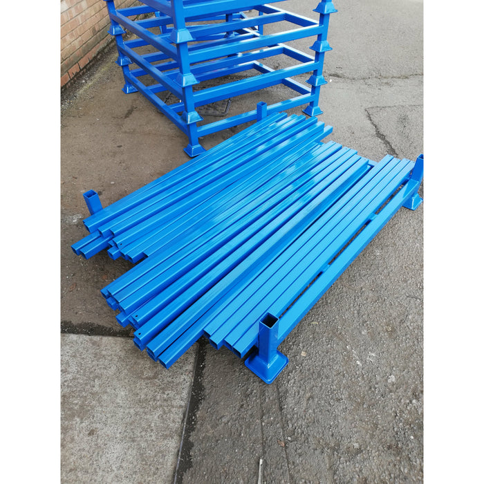 Large Stackable Steel Post Pallet Stillages — Bluetrolley.com