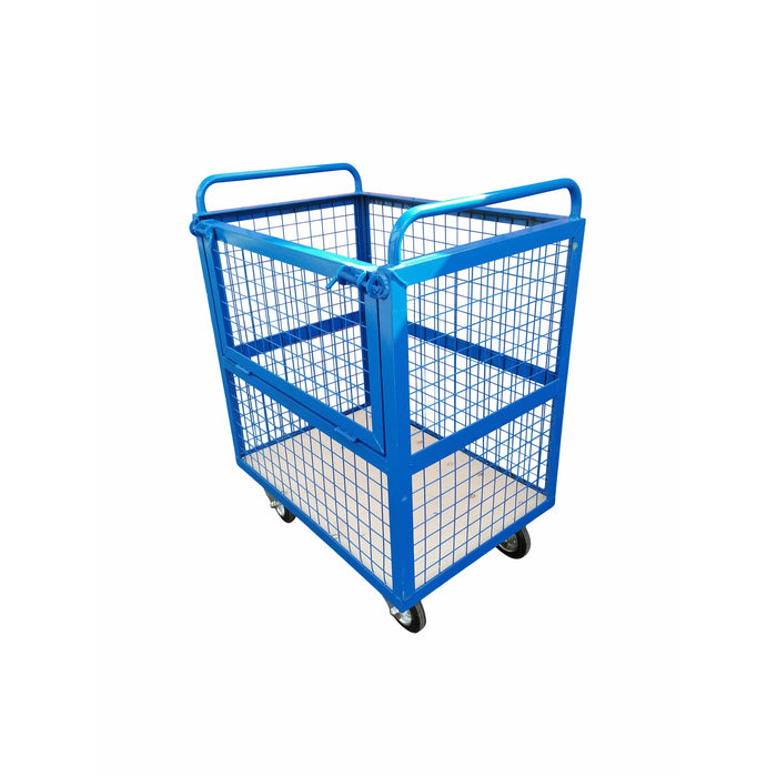 Mesh Box Truck Parcel Cage with Drop Down Gate