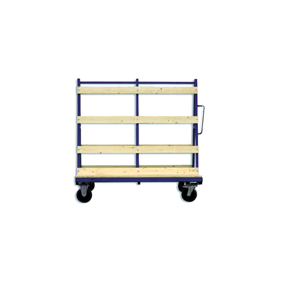 Small Mobile Glass A-Frame Trolley