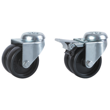 Institutional Range Bolt Hole: Twin Wheel Polypropylene | 50 - 75mm Wheel