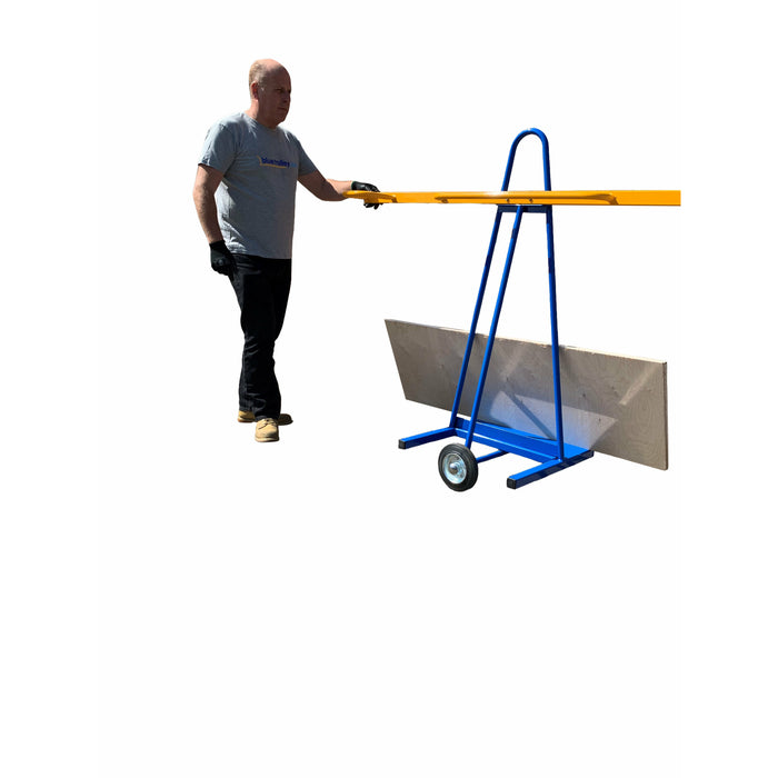 Balance board trolley loaded